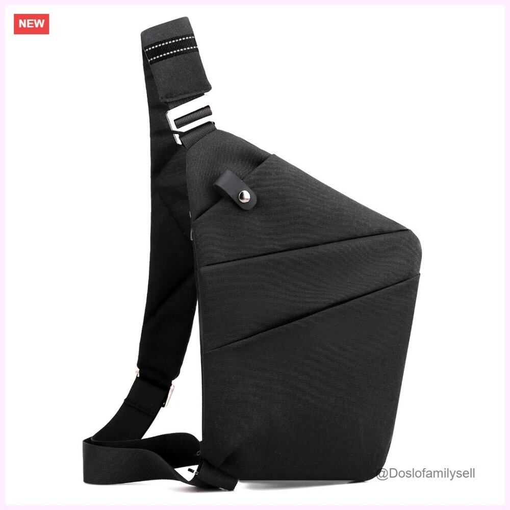 Waterproof Nylon Anti Theft Crossbody Bag Large Capacity Travel Sling